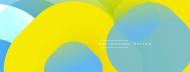 Katmanlı şeffaf gradyan şekillere sahip soyut arkaplan