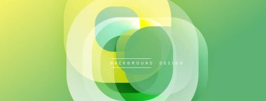 Katmanlı şeffaf gradyan şekillere sahip soyut arkaplan