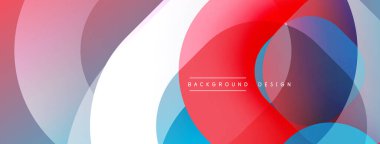 Katmanlı şeffaf gradyan şekillere sahip soyut arkaplan