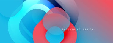 Katmanlı şeffaf gradyan şekillere sahip soyut arkaplan