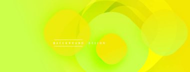 Çembersel soyut tasarım üst üste binen yarı saydam daireler ve yuvarlak şekiller, harmanlanan eğriler ve düzgün eğriler, derinlik, karşıtlık ve dinamik görsel efekt oluşturur.