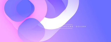 Katmanlı şeffaf gradyan şekillere sahip soyut arkaplan