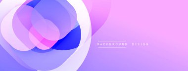 Katmanlı şeffaf gradyan şekillere sahip soyut arkaplan