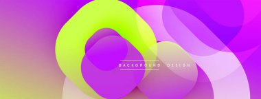 Katmanlı şeffaf gradyan şekillere sahip soyut arkaplan