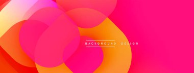 Katmanlı şeffaf gradyan şekillere sahip soyut arkaplan