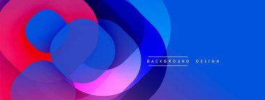 Katmanlı şeffaf gradyan şekillere sahip soyut arkaplan