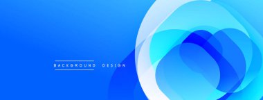 Katmanlı şeffaf gradyan şekillere sahip soyut arkaplan