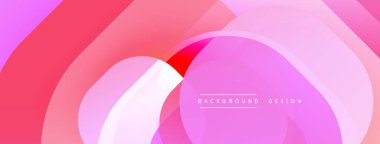 Çembersel soyut tasarım üst üste binen yarı saydam daireler ve yuvarlak şekiller, harmanlanan eğriler ve düzgün eğriler, derinlik, karşıtlık ve dinamik görsel efekt oluşturur.