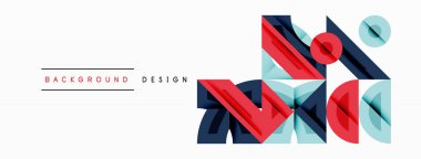 Soyut geometrik arkaplan şekilleri modern ve simetrik bir model oluşturur. Kalın kontrast, pürüzsüz gradyanlar, dinamik kompozisyon, fütüristik stil