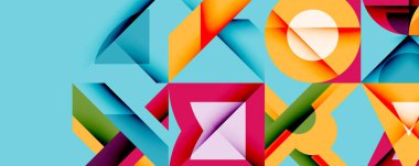 Çemberler soyut arkaplan çizgilerini kareler