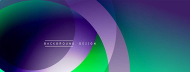 Katmanlı dairesel elementlerle soyut bileşim, eğimlerin ve yumuşak geçişlerin harmanlanması, derinlik, hareket ve görsel uyum hissi yaratır.