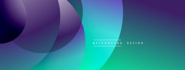 Katmanlı dairesel elementlerle soyut bileşim, eğimlerin ve yumuşak geçişlerin harmanlanması, derinlik, hareket ve görsel uyum hissi yaratır.