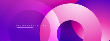 Üst üste binen dairesel şekillere sahip arka plan tasarımı, pürüzsüz gradyanlar ve yumuşak ışıklandırma efektleri, dinamik soyut bir kompozisyon oluşturur