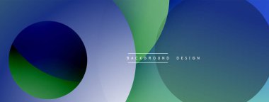 Katmanlı dairesel şekiller canlı renklerde, düzgün geçiş, derinlik efektleri ve modern, fütürist estetiğe sahip, gradyan açısından zengin soyut bir tasarım oluşturur.