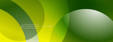 Üst üste binen dairesel şekillere sahip arka plan tasarımı, pürüzsüz gradyanlar ve yumuşak ışıklandırma efektleri, dinamik soyut bir kompozisyon oluşturur