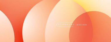 Katmanlı dairesel şekiller canlı renklerde, düzgün geçiş, derinlik efektleri ve modern, fütürist estetiğe sahip, gradyan açısından zengin soyut bir tasarım oluşturur.