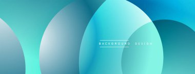 Katmanlı dairesel elementlerle soyut bileşim, eğimlerin ve yumuşak geçişlerin harmanlanması, derinlik, hareket ve görsel uyum hissi yaratır.