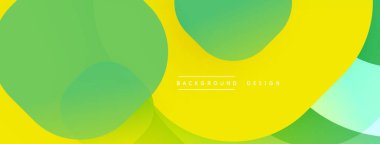 Katmanlı şeffaf gradyan şekillere sahip soyut arkaplan