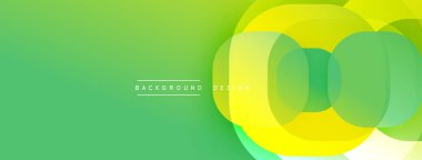 Katmanlı şeffaf gradyan şekillere sahip soyut arkaplan