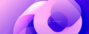 Katmanlı şeffaf gradyan şekillere sahip soyut arkaplan