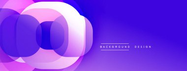 Katmanlı şeffaf gradyan şekillere sahip soyut arkaplan