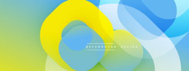 Katmanlı şeffaf gradyan şekillere sahip soyut arkaplan