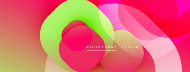 Katmanlı şeffaf gradyan şekillere sahip soyut arkaplan