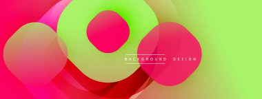 Katmanlı şeffaf gradyan şekillere sahip soyut arkaplan