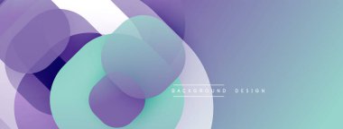 Katmanlı şeffaf gradyan şekillere sahip soyut arkaplan