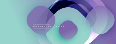 Katmanlı şeffaf gradyan şekillere sahip soyut arkaplan