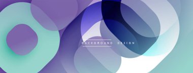 Katmanlı şeffaf gradyan şekillere sahip soyut arkaplan