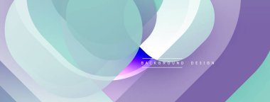 Katmanlı şeffaf gradyan şekillere sahip soyut arkaplan