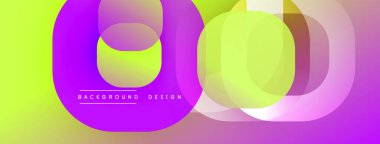 Katmanlı şeffaf gradyan şekillere sahip soyut arkaplan