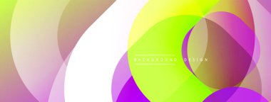 Katmanlı şeffaf gradyan şekillere sahip soyut arkaplan