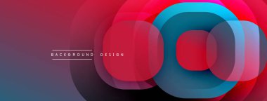 Katmanlı şeffaf gradyan şekillere sahip soyut arkaplan