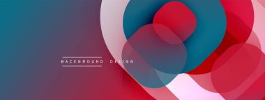 Katmanlı şeffaf gradyan şekillere sahip soyut arkaplan