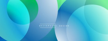 Soyut tasarım özellikleri üst üste biniyor. Mavi, yeşil, beyaz renkler pürüzsüz renkler yaratır. Minimalist estetik, modern his. Temiz bileşim.