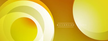 Soyut tasarım özellikleri üst üste binen daireler, farklı renkler. Sıcak tonlar baskın, modern estetik yaratıyor. Minimalist stil, arka plan için uygun.