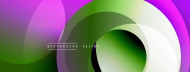 Soyut renkli tasarım. pürüzsüz gradyanlar, üst üste binen şekiller dinamik görsel efekt yaratır. modern estetik, arka plan veya dijital sanat projeleri için uygun.