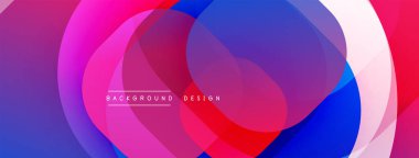 Soyut canlı katmanlar dinamik bileşim yaratır. Pembe, mor, mavi, kırmızı renklerin karışımı pürüzsüz. Modern tasarım enerjiyi, akışı, görsel ilgiyi çağrıştırıyor.