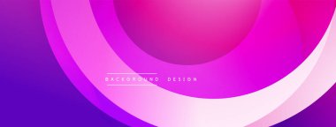 Parlak pembe soyut tasarım. Üst üste binen katmanlar dinamik görsel efekt yaratır. Yumuşak eğimler hareketi, modern estetiği akla getiriyor. Minimalist stil.