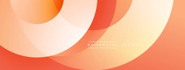 Soyut tasarım özellikleri üst üste biniyor. Sıcak turuncu, şeftali tonları pürüzsüz bir eğim yaratır. Minimalist tarz, modern estetik. Metin arkaplan tasarımı okur.