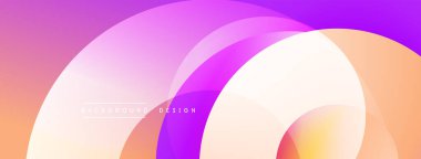Soyut tasarım. Üst üste binen daireler değişim etkisi yaratır. Yumuşak renkler karışıyor, pürüzsüz geçişler oluşturuyor. Modern estetik, dijital arkaplanlar için uygun.