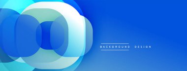 Mavi soyut şekiller, dinamik görsel efekt oluşturur. Düz gradyanlar, modern tasarım, temiz estetik. Sunumlar ve web siteleri için mükemmel arkaplan.