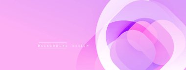 soyut şekiller, pembe renkler, katmanlı daireler, modern tasarım, düz gradyanlar, canlı renkler, minimalist estetik, zarif kompozisyon, dijital sanat.