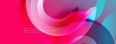 Soyut enerjik tasarım. Üst üste binen katmanlar dinamik akış yaratır. Pembe, mor, mavi renkler kusursuz bir şekilde harmanlanır. Modern estetik, pürüzsüz eğimler.