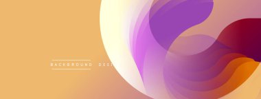 Soyut tasarım. Üst üste binen katmanlar canlı, akışkan şekiller yaratır. Sıcak, serin tonlar kusursuz bir şekilde harmanlanır. Minimalist estetik, modern his. Mükemmel arkaplan.