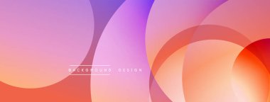 Soyut şekiller örtüşür ve canlı bir değişim etkisi yaratır. Yumuşak renkler kusursuz bir şekilde harmanlanarak modern arkaplan oluşturur. Yumuşak kıvrımlar hareketi, derinliği gösterir.