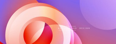 Soyut renkli katmanlar dinamik arkaplan yaratır. Pürüzsüz gradyanlar turuncu, kırmızı ve mor renkleri harmanlarlar. Modern tasarım enerjiyi ve hareketi çağrıştırıyor..