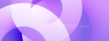 Mor soyut şekiller, yumuşak eğimler oluşturur. Arkaplan ya da dijital sanat için modern tasarım. Düz geçişler, canlı renkler, minimalist estetik.